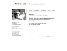Tablet Screenshot of meissner-seyd.de